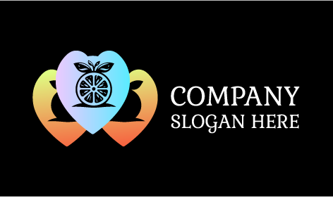 Logo Berbentuk Daun Oranye