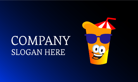 Logo Kartun Lucu Berwarna Oranye