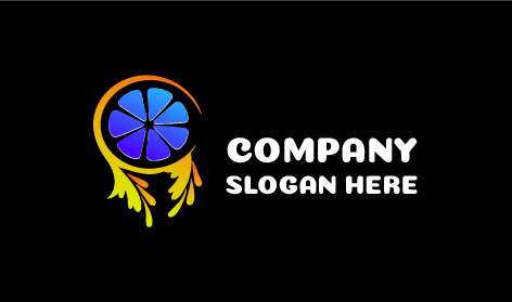 Logo Bubur Buah Berceceran Jeruk