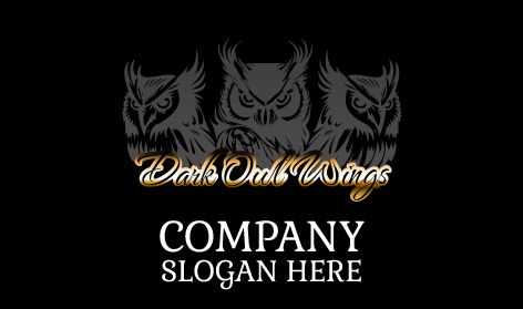 Logo Kru Burung Hantu Hitam