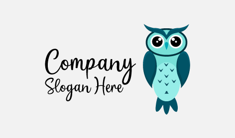 Logo Burung Hantu Hijau Yang Tersusun