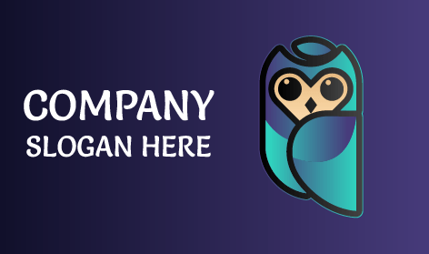 Logo Burung Hantu Nona Yang Lucu