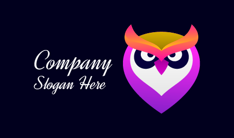 Logo Burung Hantu Liar Tangguh