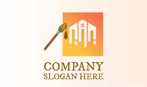 Logo Pelukis Tetes Coklat