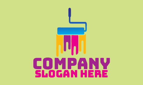 Colorful Painter Brush Logo