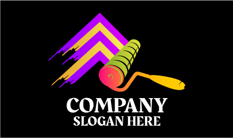 Logo Pelukis Atap yang Memukau