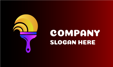 Logo Pelukis Kuas Datar