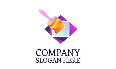 Logo Pelukis Bulu Emas