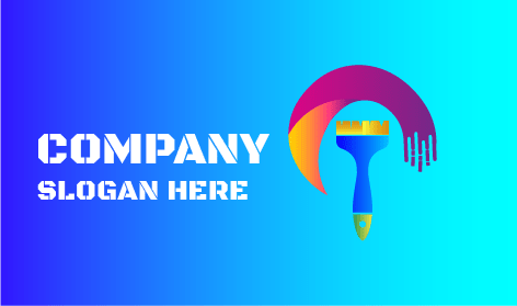 Logo Pelukis Setengah Lingkaran