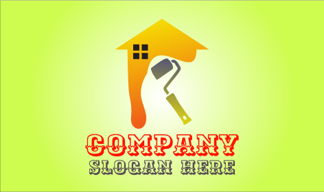 Logo Pelukis Rumah Kuning Modern