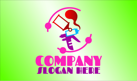 Logo Pelukis Pistol Cat