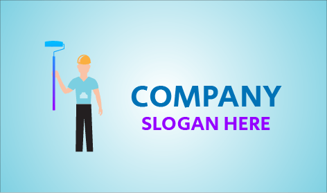 Pelukis Dengan Logo Kuas