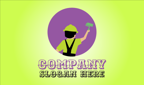 Logo Pelukis Lingkaran Ungu