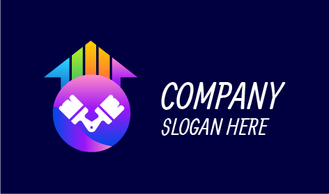 Logo Pelukis Twin White Brushes