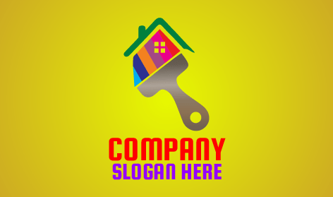 Logo Pelukis Warna Cerah