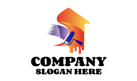 Logo Pelukis Rol Pengecat Dinding