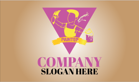 Logo Pelukis Dinamis Kuning