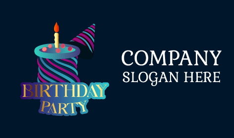 Birthday Bash Party Logo