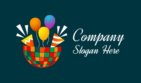 Logo Für Bunte Partyballons