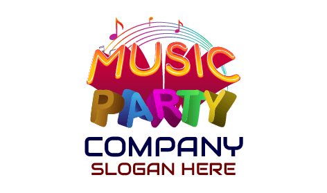 Logo Für Eine Laute Musikparty