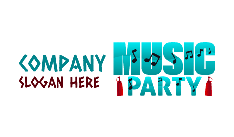 Wortmarkenlogo Für Musikpartys