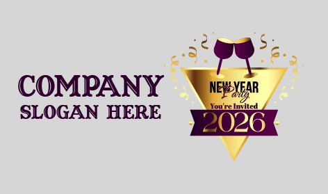 Logo Dell'invito Alla Festa Di Capodanno