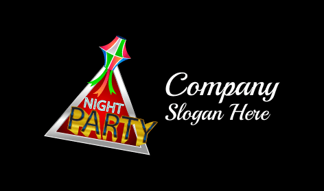 Night Party Decoration Logo