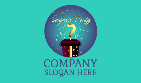 Logo Für Überraschungsparty-einladungen