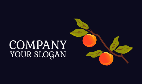 Brown Stem Peach Logo