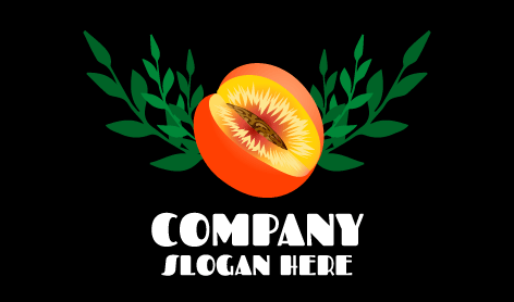Fruity Peach Plant Logo