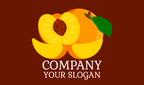 Juicy Yellow Peach Logo