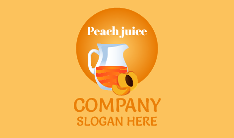Organic Peach Juice Logo