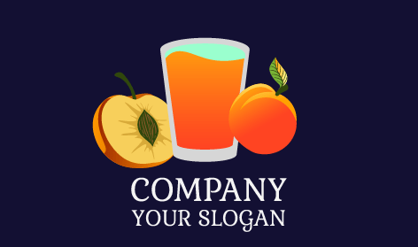Peach Fruit Juice Corner Logo