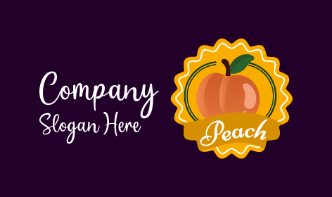 Peach Monogram Logo