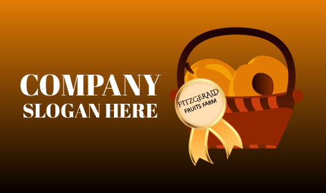 Premium Peach Basket Logo