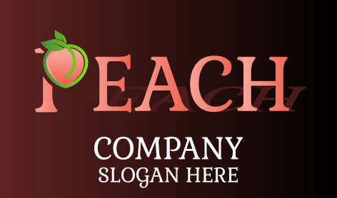 Premium Peach Orchard Logo