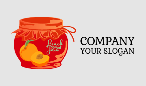 Sweet Peach Jam Jar Logo