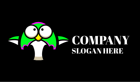 Logo Del Pinguino Con Umore Arrabbiato