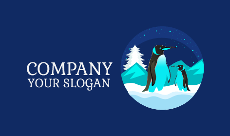 Logo Duo Penguin Blizzard