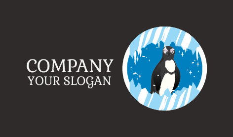 Logotipo Do Pinguim Glacial