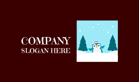 Neve A Gostar Do Logotipo Do Pinguim