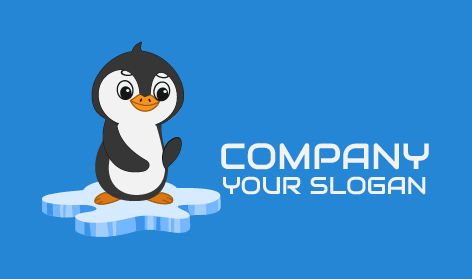 Logotipo De Pinguim Doce