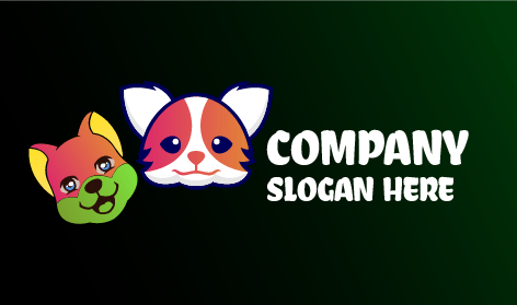 Logotipo De Perro Y Gato De Compañía Peluda