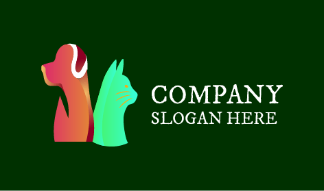 Logotipo De Perro Gato De Amigos De Cola