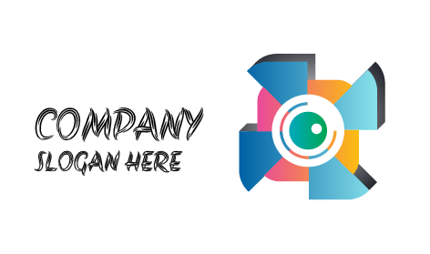 Logo De Photographie D'appareil Photo Artistique