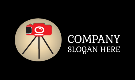 Logo Fotografi Tripod Hitam