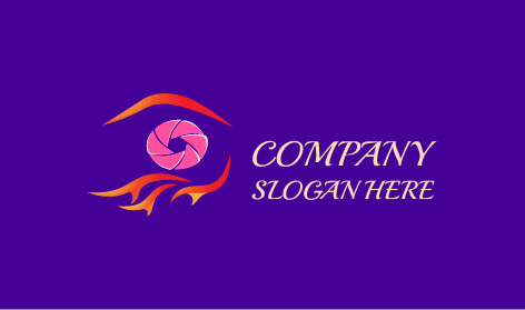 Logo De Photographie Fire Spiral Lens