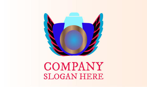 Logo De Photographie D'ailes Volantes