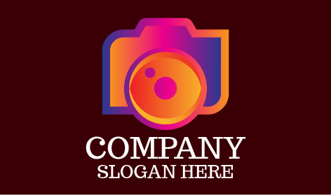 Logo De Photographie En Pixels Dégradés