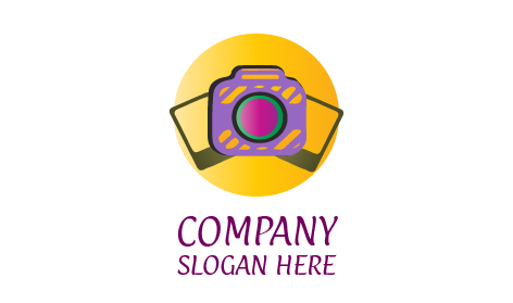 Logo De Photographie Polaroid Orange